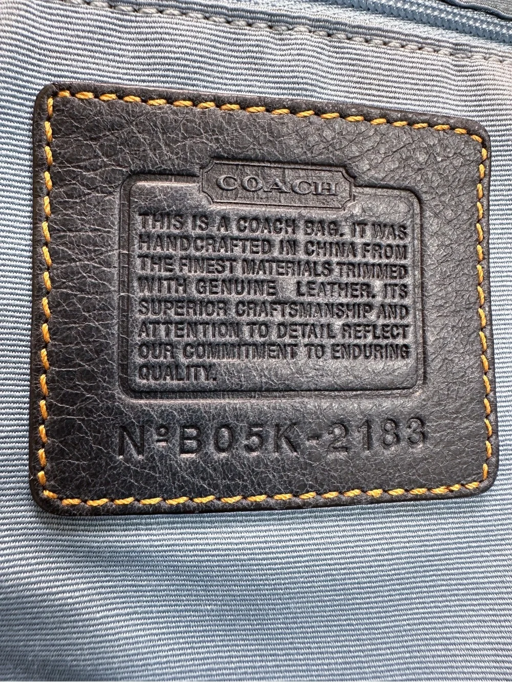 Coach authentic signature